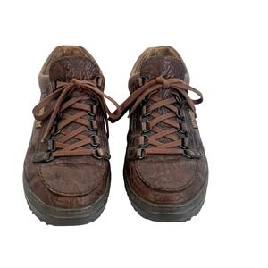 vtg Mephisto City Hiker Mens Size 10 Brown Leather Lace Up Comfort Sneakers